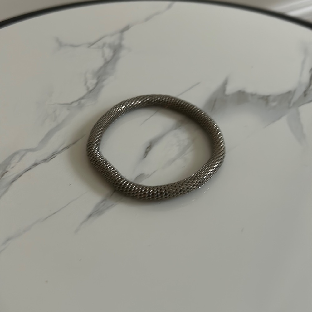 Stackable Silver Stretch Bracelet - Picture 2 of 2